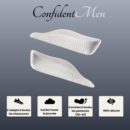 ConfidentMen™ - Semelles rehaussantes