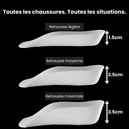 ConfidentMen™ - Semelles rehaussantes