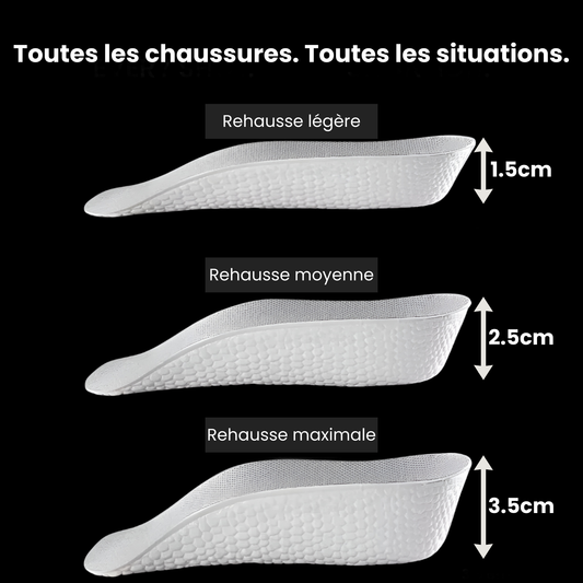 ConfidentMen™ - Semelles rehaussantes